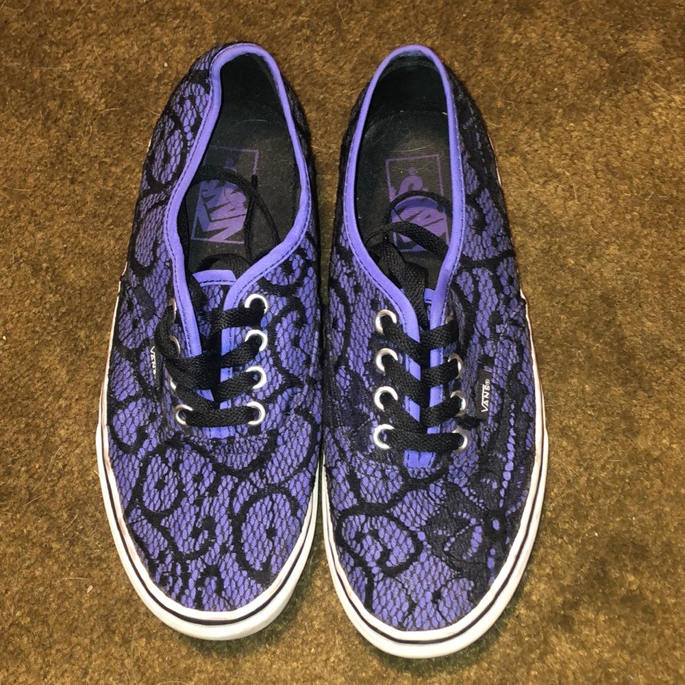 Purple lace vans! Size 7